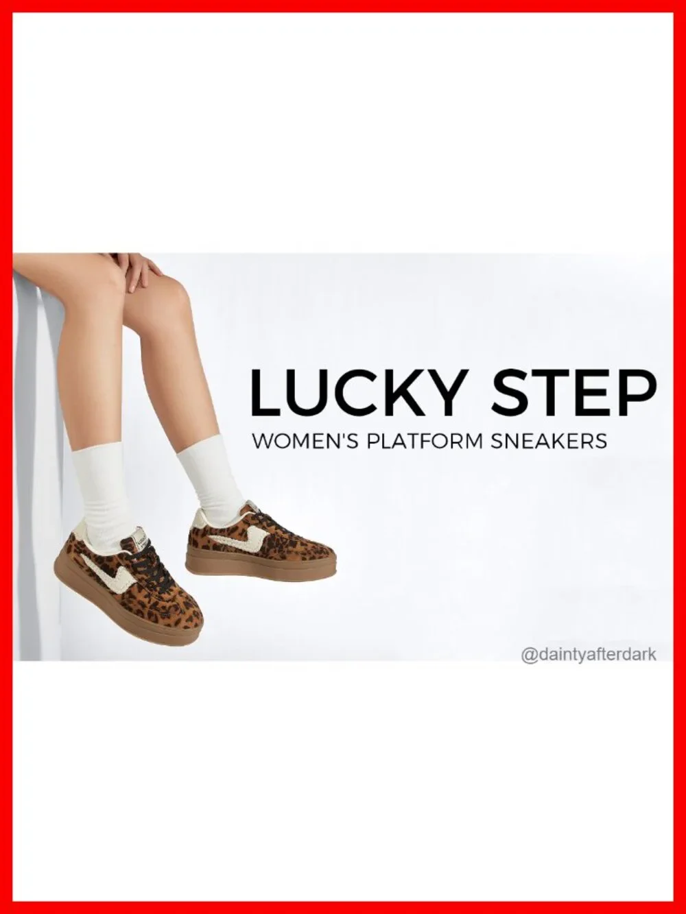 Women's Platform Fashion Sneakers Thick Sole Faux Leather Suede Lace-Up